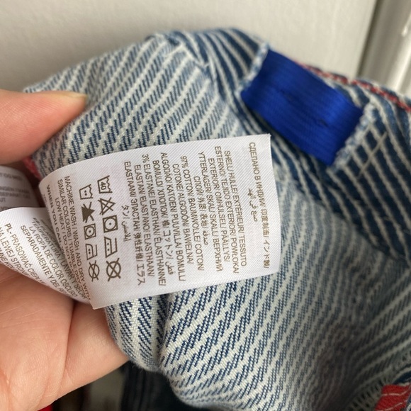 Boden Engineer Blue and white Stripe Shorts size 12 - Picture 5 of 5